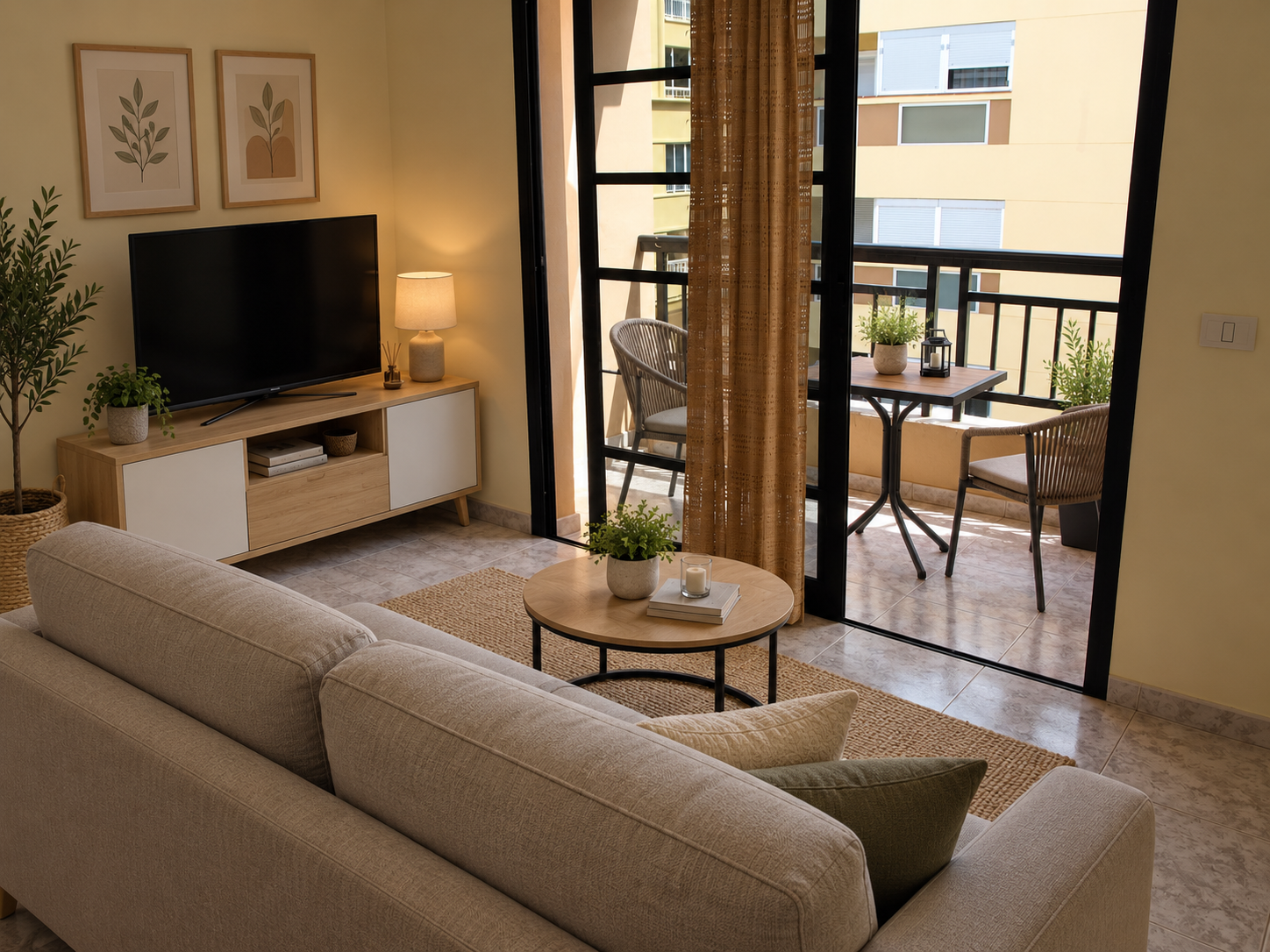 Salón, terraza y Avenida en imagen de archivo de 2012