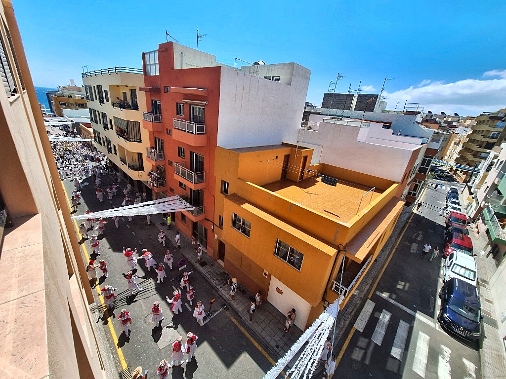 Festejos en las calles de El Médano